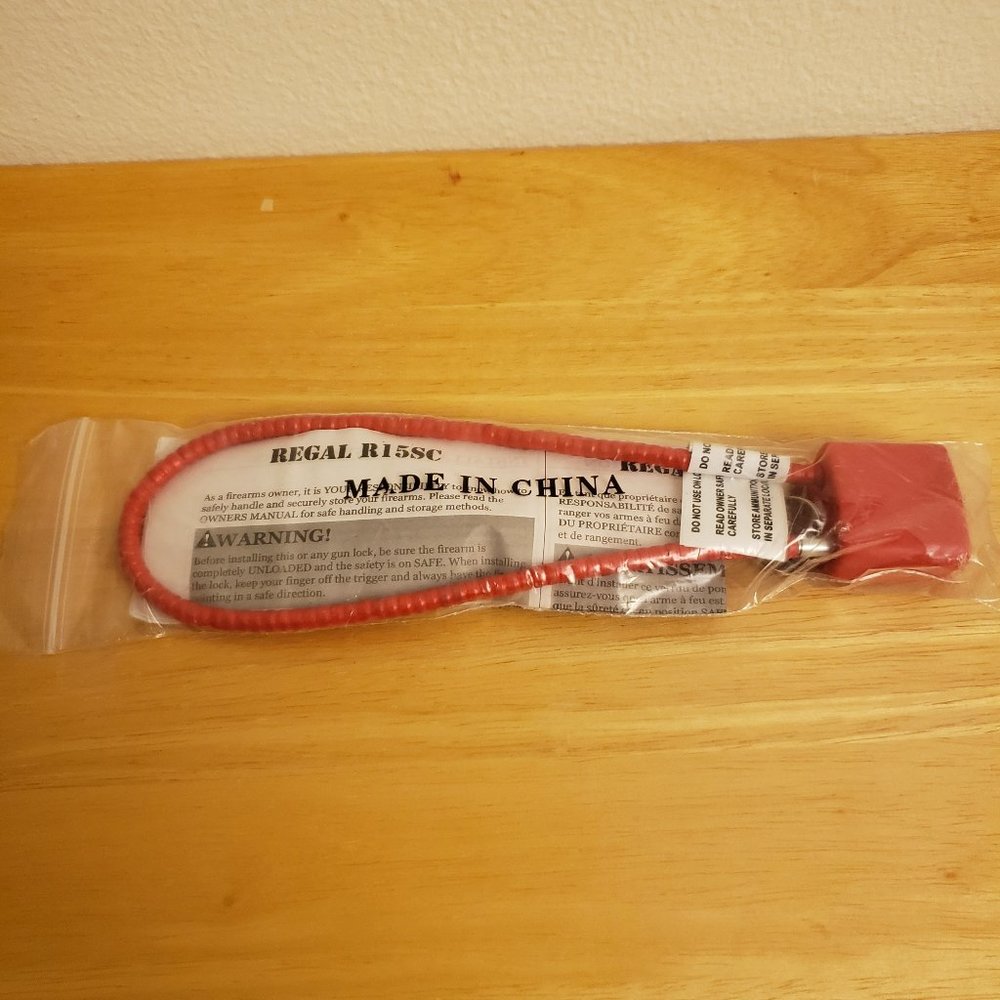 Regal R15SC Safety Cable Lock with Keys